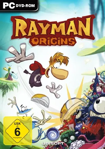 Rayman Origins von Ubisoft | PC Game neu - PC Spiel von Ubisoft, neu und unbenutzt, begeistert mit handgezeichneter Grafik und fesselndem Gameplay für die ganze Familie (USK ab 6 Jahren).