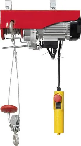 TOOLCRAFT 1553742 Elektrischer Seilhebezug 600kg - Elektrische Hebezeuge für sicheres Heben von Lasten bis 600 kg. Ideal für Haus, Garten und Industrie. Mit Umlenkrolle für flexible Einsatzmöglichkeiten.