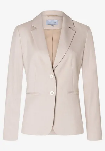 MORE&MORE taillierter Businessblazer in beige|braun Größe 38 - Eleganter Jackenblazer mit taillierter Passform, ideal für Business und Freizeit. Hochwertige Materialmischung sorgt für angenehmen Tragekomfort.