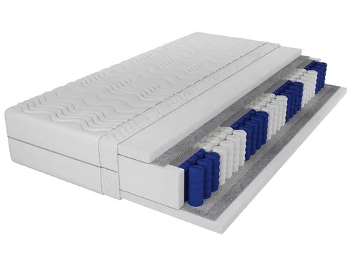Taschenfederkernmatratze 7 Zonen H3 - Deine Möbel 24 - Hochwertige Taschenfederkernmatratze mit 20 cm Höhe und Härtegrad H3. Optimal für Personen zwischen 60-100 kg. Ergonomische 7-Zonen-Aufteilung sorgt für besten Schlafkomfort und Unterstützung der Wirbelsäule. Abnehmbarer Bezug, waschbar bei 40°C.