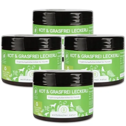Gras KOTFRESSER Drops | KOT & Grasfrei Leckerli 4 x | Präbiotische Snacks gegen Magen-, Analdrüsen-, Verdauungsprobleme | Reduziert Sodbrennen