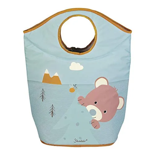Sterntaler Aufbewahrungskorb Ben Neu - Praktischer Aufbewahrungskorb für Spielzeug und Wäsche mit kindgerechtem Bär Ben Motiv. Ideal für Kinderzimmer: Handlicher Tragegriff und große Öffnung für einfache Nutzung.