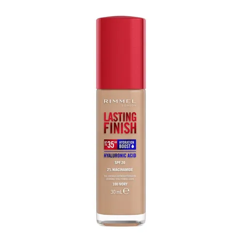 Feuchtigkeitsspendende und langanhaltende Foundation Rimmel Lasting Finish 35H