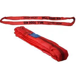 HEDEF HALAT 5t Rundschlingen Hebeschlingen 2,5m Rot in rot von HEDEF HALAT