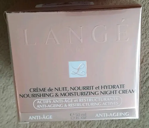 LANGÉ PARIS Anti-Aging Nachtcreme 50ml - Anti-Faltenprodukte für reife Haut, mit Antioxidantien zur Regeneration und Straffung der Haut über Nacht.