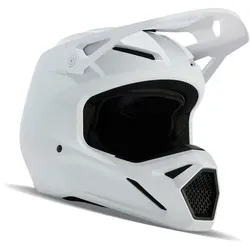 FOX V1 Solid Motocross Helm XL, weiß - Motorradhelm mit ECE 22.06 Zertifizierung und innovativem MIPS®-System für optimalen Aufprallschutz und Sicherheit beim Motocross.