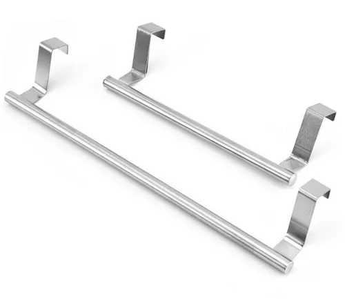 BAYLI Türgarderobe 2er Set Geschirrtuchhalter zum Einhängen aus Edelstahl, Küchenhandtuc