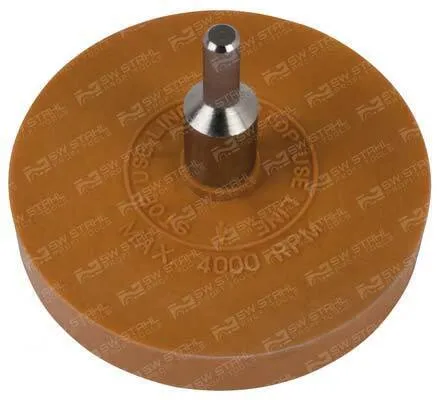 1x Radierscheibe, 90 mm zum Einspannen in die Bohrmaschine, 94857L SW-Stahl