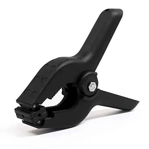 Coideal Kunststoff-Nylon-Federklemmen für fotografische Hintergründe, 8 Stück, große DIY-Werkzeuge, Musselin-Hintergründe, Klemmen für Studio, Foto, Kunst & Handwerk (11,4 cm, Schwarz)