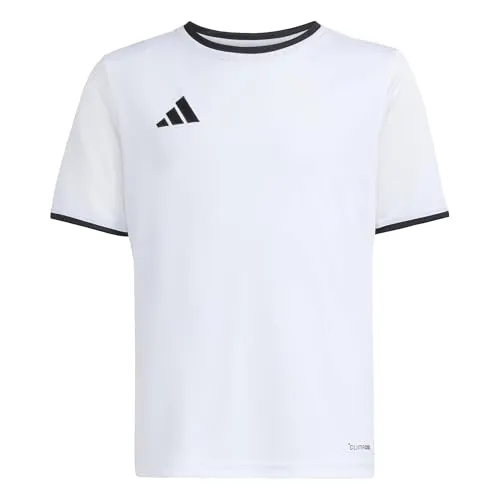 adidas Unisex Kinder Entrada26 Jersey Kids Shirt, White/Black, 9-10 Years