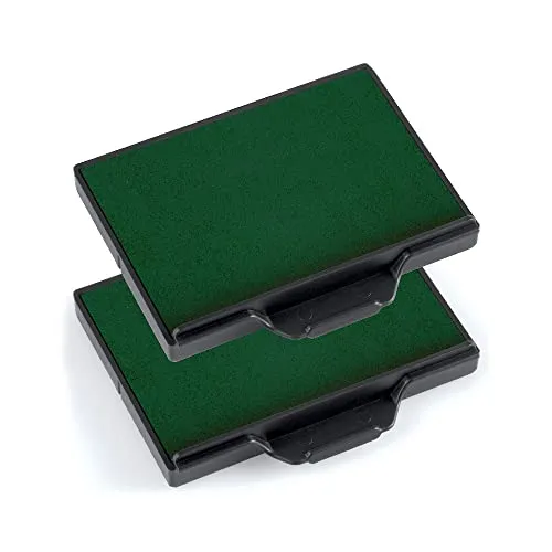Trodat Ersatzkissen 6/58 für Professional 5208, 5480, 5274, 5474, 55418, 55512 und 5485 – Farbe Grün, 2er-Pack