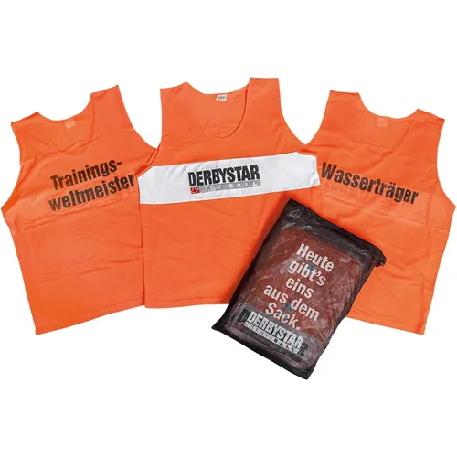 Derbystar Markierungshemdchen 10er-Set Junior orange - Trikots: Funktionelle Markierungshemdchen im attraktiven Design, ideal für den Trainingsbetrieb und vielseitig einsetzbar in vielen Sportarten.