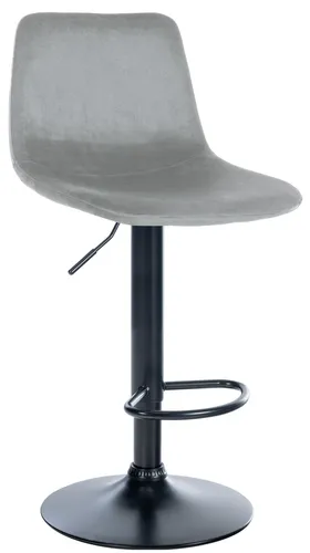 CLP Barhocker Divo Samt grau/schwarz