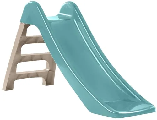 DOHANY 428 Rutsche Baby Slide, Kunststoffrutsche für Kleinkinder - Freistehende Rutsche, 2in1 als Wasserrutsche nutzbar – sicherer Aufstieg mit rutschsicheren Trittsprossen und hohen Seitenwangen für optimalen Halt.