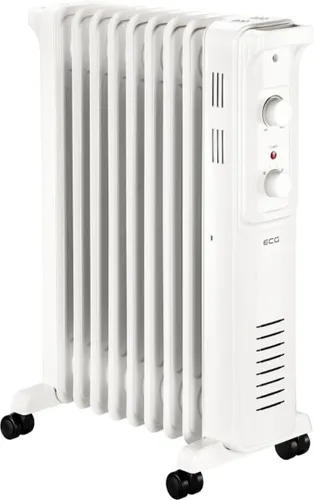 ECG OR 2090 Ölheizkörper - Elektroheizung mit 3 Leistungsstufen (750/1500/2000 W), äußerst leise und ideal für Schlaf- und Wohnzimmer, sorgt für langanhaltende Wärme und hohe Energieeffizienz.