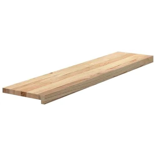 vidaXL Treppenstufen 16 STK. Unbehandelt 110x30x2 cm Massivholz Eiche - Verleihe deiner Treppe mit unbehandelten Eichenstufen ein einzigartiges Flair! Robustes Massivholz sorgt für Langlebigkeit und natürliche Schönheit. Ideal auch als Fensterbank für Bücher und Dekoration.