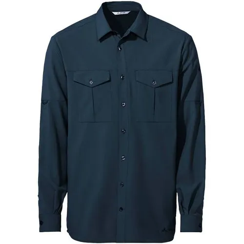 Vaude Rosemoor II Herrenlangarmhemd - Herren-Freizeithemden mit UV- und Mückenschutz, ideal für Outdoor-Aktivitäten. Atmungsaktiv, schnell trocknend und aus 100% recyceltem Polyester für umweltbewusste Abenteuer.