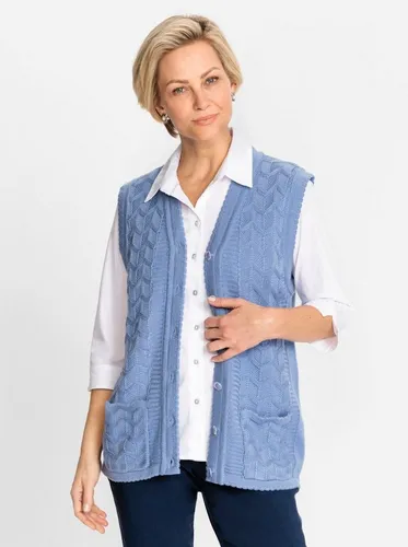 Witt Strickweste Ärmellos Blau Größe 46