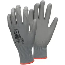 ECD Germany Arbeitshandschuh-Set - Atmungsaktive & Rutschfeste Montagehandschuhe - Strickhandschuhe für präzise Montagearbeiten, extrem komfortabel und waschbar, ideal für Handwerk und Garten.