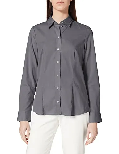 Seidensticker Damen Bluse - City Bluse - 100% Baumwolle - Elegante Hemdbluse für Damen im Regular Fit, aus 100% Baumwolle, ideal für den täglichen Einsatz und angenehm zu tragen.