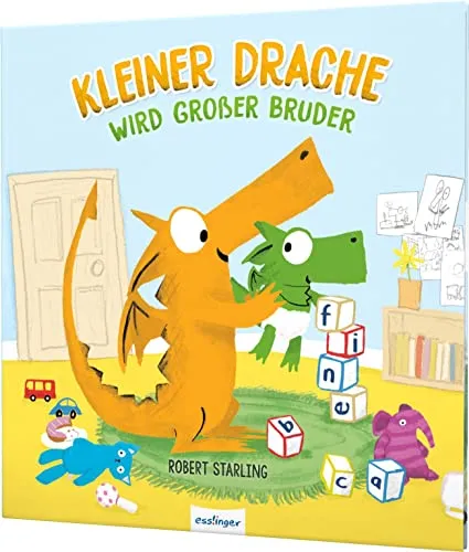 Kleiner Drache Finn: Kleiner Drache wird großer Bruder: Bilderbuch über Geschwister bekommen ab 3 Jahren