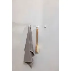 Metallbude Kleiderhaken 6er-Set Palo Stahl Weiß in weiß von Metallbude