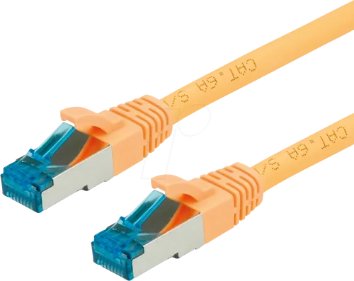 VALUE 21991939 - Patchkabel Cat.6a S/FTP PIMF gelb 20 m