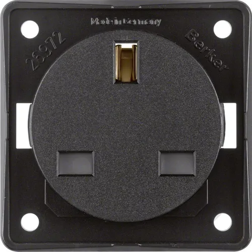 Berker Steckdosen Schwarz von Berker