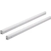 Oktaplex LED Unterbauleuchte Riga 2er Set Küche 84cm Warmweiß 3000K 230V mit Schalter