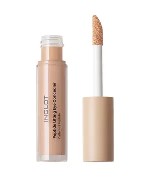 INGLOT Peptide Lifting Eye Concealer 4.6 ml - Neutral Beige - Augen Concealer mit straffenden Peptiden, kaschiert Unebenheiten und sorgt für ein strahlendes Finish. Ideal für empfindliche Haut, bietet mittlere Deckkraft ohne Falten zu betonen.