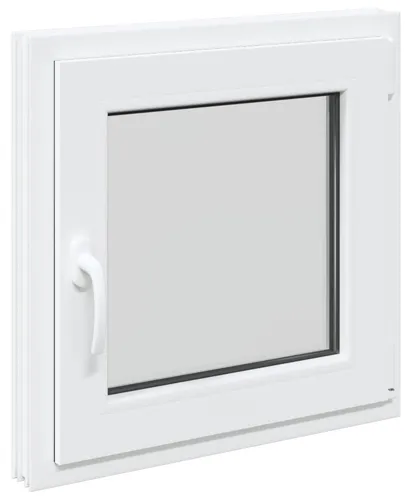 vidaXL Kellerfenster RISOR Weiß 50 x 50 cm PVC und Glas - Modernes Untergeschossfenster aus PVC und Glas, ideal für Licht und Stil. Mit praktischem Kipp- und Drehmechanismus für einfache Nutzung. Pflegeleicht und perfekt für jedes Untergeschoss.