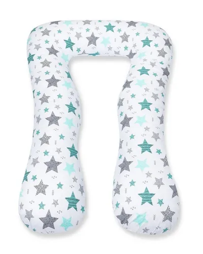 Amilian Stillkissen 330 cm - Seitenschläferkissen, Schwangerschaftskissen, Lagerungskissen, Stillkissen XXL - Stillkissen Seitenschläferkissen - Amilian Stillkissen, mit abnehmbaren Bezug, Stillkissen mit Füllung