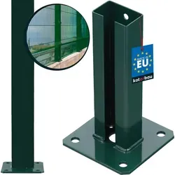 KOTARBAU® Pfostenträger 60 x 40 mm Pfostenschuh Doppelstab Pulverbeschichtet - Grün