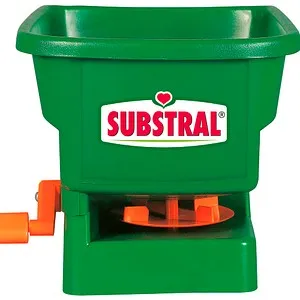 Substral Universalstreuer HandyGreen - Handstreuer für Salz, Dünger & Saatgut - Praktischer Handstreuer mit einstellbarer Streudichte in 5 Stufen und Wurfweite bis 2 Meter. Ideal für einfaches Ausbringen von Salz, Dünger, Sand und Rasensamen.