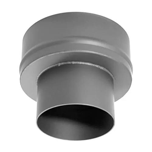 Rauchrohr / Ofenrohr Erweiterung 120mm - 200mm - Kaminrohr aus robustem Stahlblech, temperaturbeständig bis 600°C und ideal für individuelle Kaminlösungen.