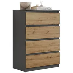Lookway Highboard Eiche Artisan, 70x97x40 cm – Modernes Wohnzimmermöbel
