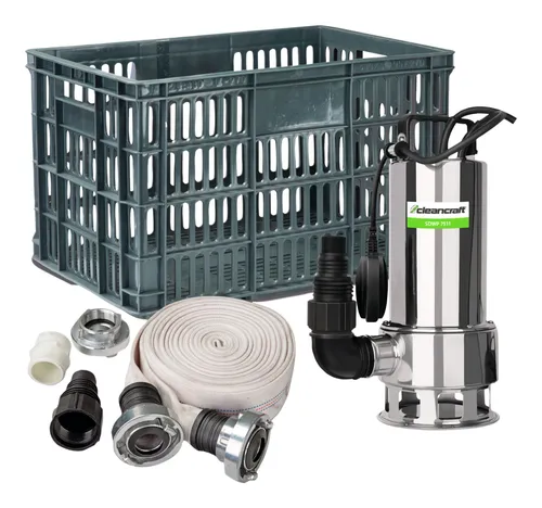 Cleancraft Tauchpumpe SDWP 7511 Flutset - 7520255 - Leistungsstarke Wasserpumpe für effektives Abpumpen von Wasser, ideal für den Einsatz bei Hochwasser oder in der Gartenbewässerung.