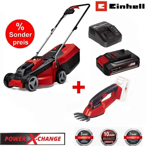 Produktbild Einhell Akku-Gartenpumpe GE-CM 18V mit Grasschere und Akku