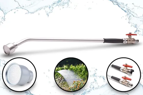 GK/S 600 Profi Gießstab – Hochwertiges Gießgerät aus Metall - Bewässerung mit Aluminium Gießrohr, ALU-Brausekopf und Messingkugelhahn für präzise Mengenregulierung. Ideal für effizientes Gießen im Garten.