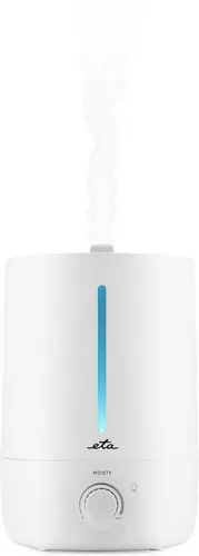 ETA Moisty Ultraschall-Luftbefeuchter - Luftbefeuchter für Räume bis 40 m² mit 5-Liter-Tank, Ionisation und Aromatherapie für bis zu 30 Stunden Betrieb. Ideal zur Linderung von Atemwegsproblemen.