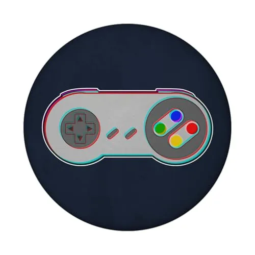 Retrocontroller Zocker Magnet rund mit Flaschenöffner lustiger Magnet rund mit Flaschenöffner für den Kühlschrank für Nerds, Gamer und Videospielfans die etwas an Metall