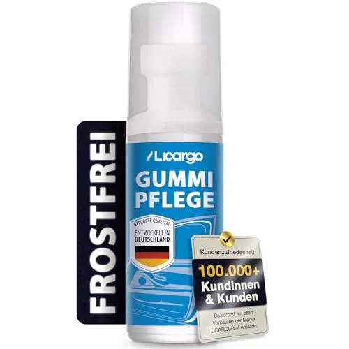 LICARGO Gummipflege Auto Dichtung Winter - 75ml für geschmeidige Gummidichtungen - Autopflege & Motorradpflege - Die Licargo Gummipflege verhindert das Festfrieren von Gummidichtungen und schützt vor Austrocknung und Versprödung. Hergestellt in Deutschland für höchste Qualität.