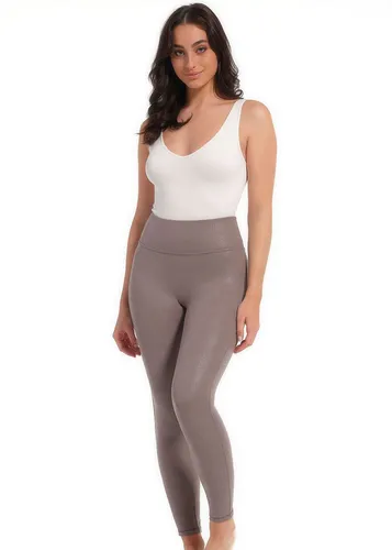 MAGIC Bodyfashion Leggings Leather Look - Hoch taillierte Leggings im angesagten Lederlook, ideal für stilvolle Outfits. Der integrierte formgebende Slip sorgt für eine optimale Passform und angenehmen Tragekomfort.
