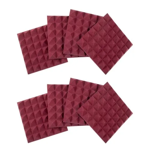 Gator Frameworks GFW-ACPNL1212PBDY-8PK 8 Burgundy 12x12 Acous Panel