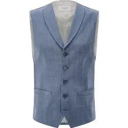 Carl Gross Anzugweste CG Warren blau 52 - Elegante Herren-Weste in Blau, ideal für formelle Anlässe, aus hochwertiger Materialkombination für optimalen Tragekomfort.