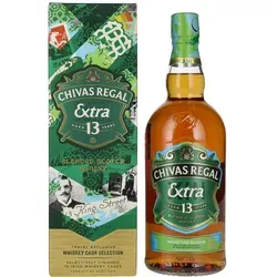 Chivas Regal 13 Jahre Extra - Whisky mit Irish Whiskey Cask Finish - Whisky, 13 Jahre gereift und veredelt in irischen Whiskeyfässern für zusätzlichen Geschmack und Tiefe – ideal für Sammler und Genießer.