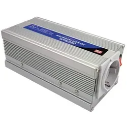 Mean Well DC-AC-Wechselrichter 12V 300W - Schaltnetzteile mit modifizierter Sinuswelle, ideal für den Einsatz in Wohnmobilen und Booten, kompakte Maße von 22 cm Breite und 9 cm Höhe.