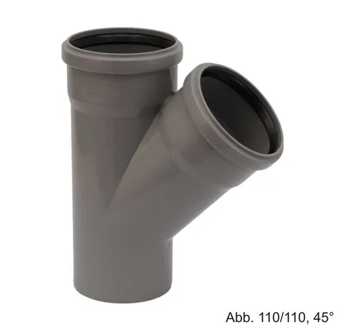 Ostendorf Kunststoffe Wasserrohr HT-Abzweig DN 110-75-45°