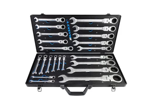 HASKYY Ratsche Gelenkratschenset 22-Tlg. – Vielseitige Maul-Ringratschenschlüssel - Praktisches 22-teiliges Gelenkratschenset für präzises Arbeiten. Ideal für verschiedene Größen von 6-32 mm, robust und langlebig für den täglichen Einsatz.