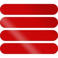 Aufkleber Reflektionsstreifen'' 8 cm x 1,5 cm Rot